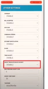 Enable or disable