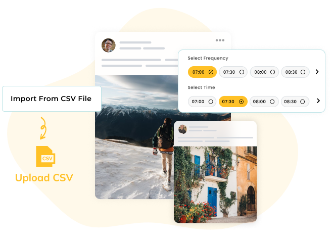 automate instagram posts by uploading csv file