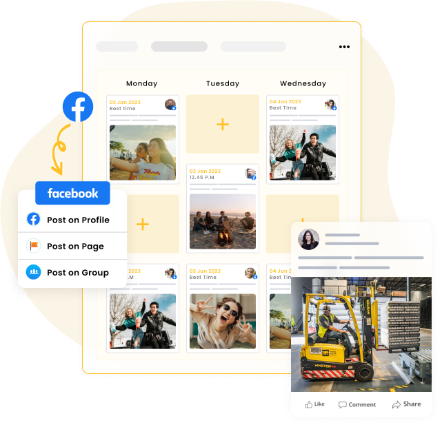 schedule facebook posts-social media automation tool