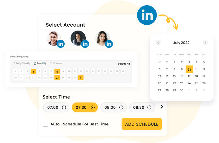 LinkedIn post scheduler to revamp LinkedIn accounts