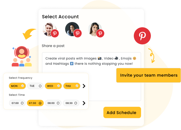 pinterest scheduler to onboard team