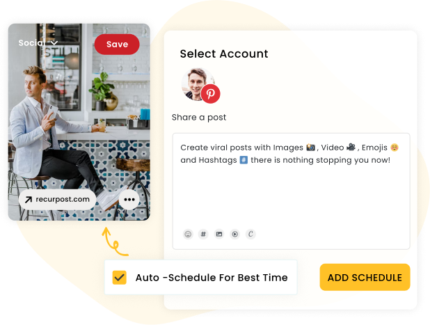 Pinterest scheduler with AI