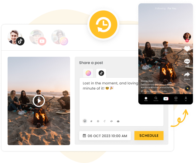 Post and schedule your TikTok videos directly