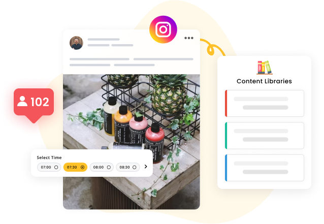 schedule instagram posts with power of content